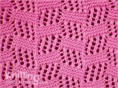 Tilted Block 🔅 Knitting Stitch Patterns